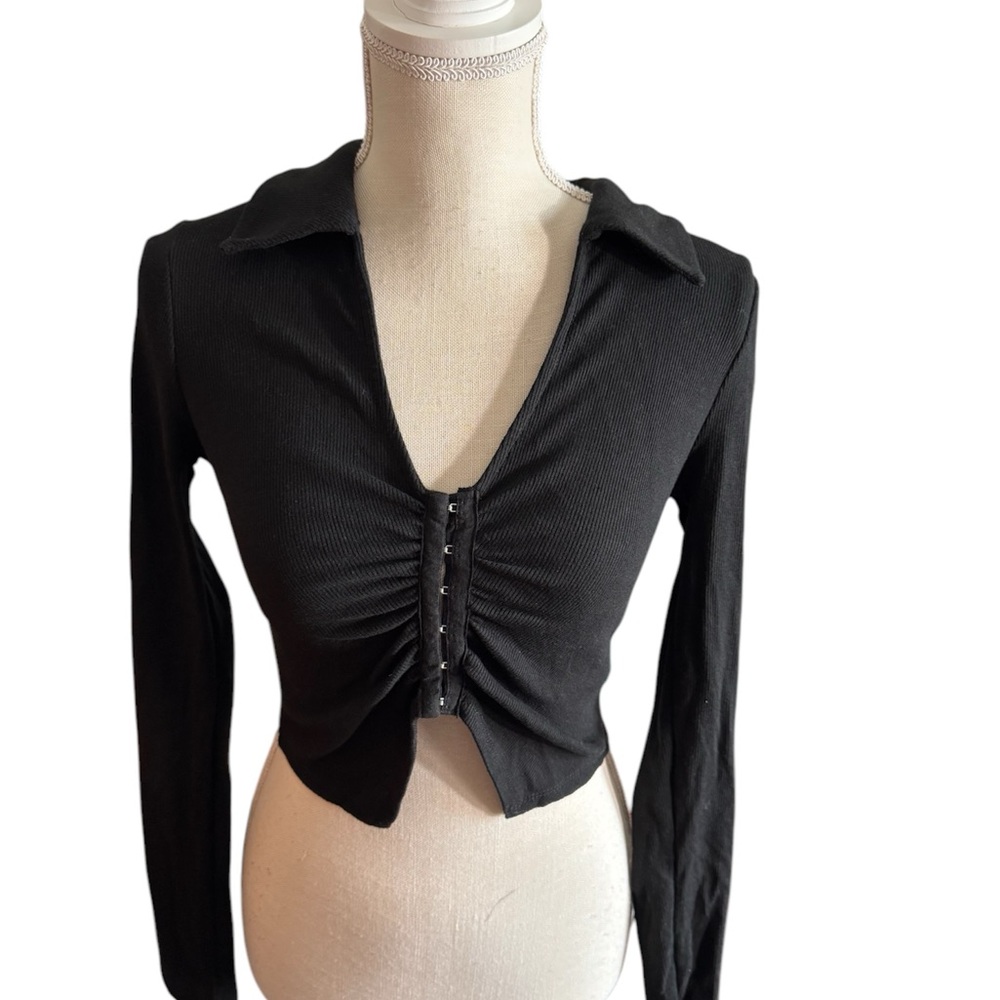 Elegant Black Long Sleeve Top